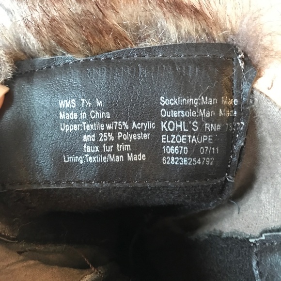 *NWOT* Boots with Faux Fur - Picture 6 of 6